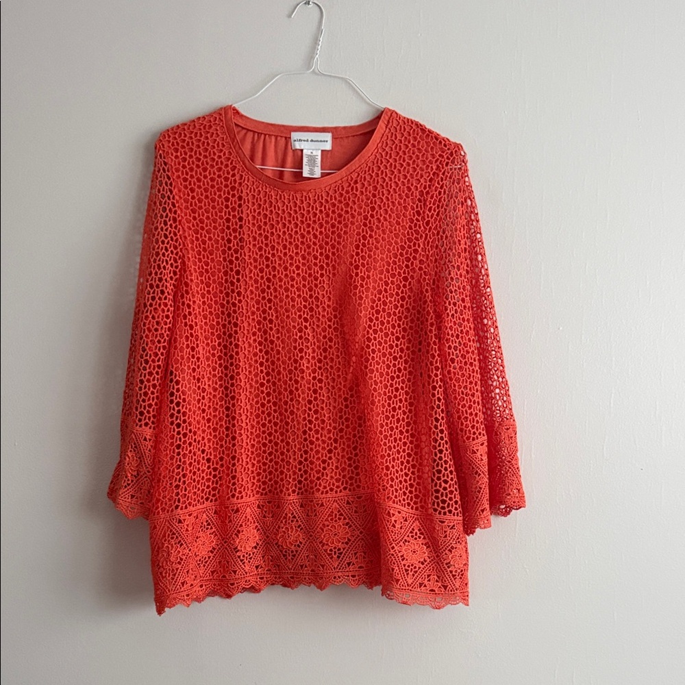 Alfred dunner lined blouse sizeXL